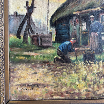 Timeless Farm Oil Painting "Thatched Cottage" Authentic Dutch Art Holland Art Shop