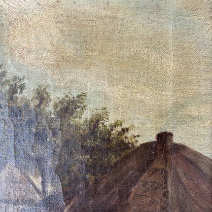 1914 Antique Landscape Oil Painting "Gilded Frame" Art Holland Art Shop