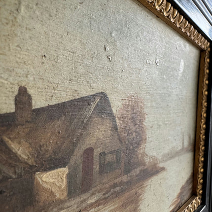 Original Landscape Oil Painting "Framed Painting" Expressive Small Art Holland Art Shop