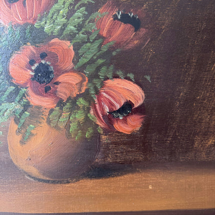 Rustic Floral Still Life Oil Painting "Poppy Bouquet" Classic Art Holland Art Shop