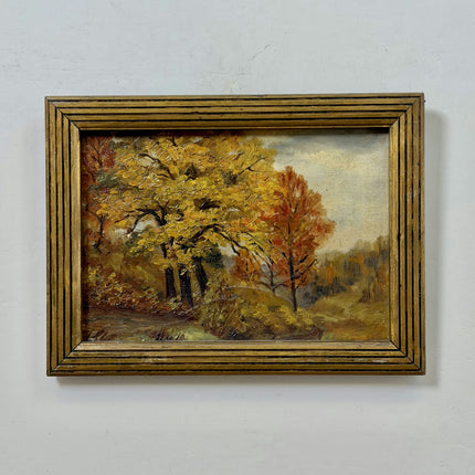 Rustic Landscape Oil Painting "Golden Tree" Classic Artwork Holland Art Shop