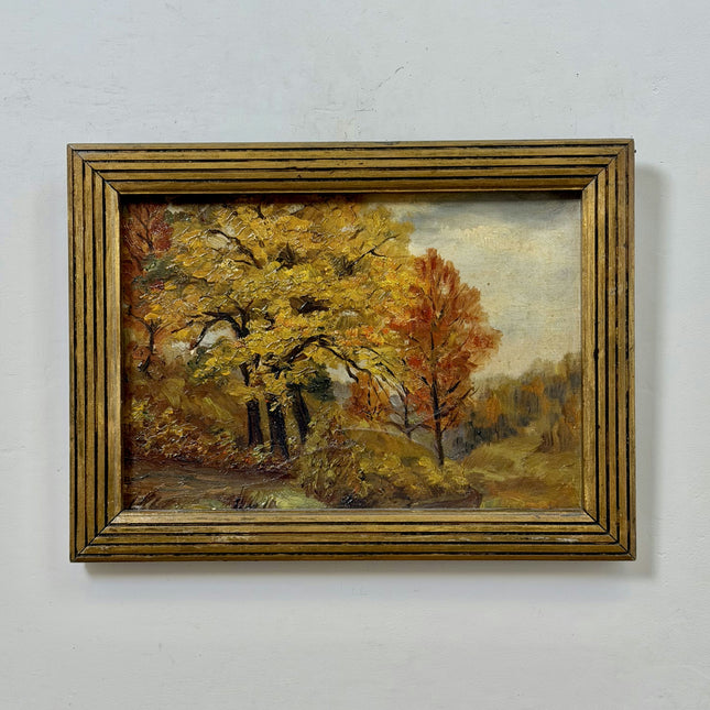 Rustic Landscape Oil Painting "Golden Tree" Classic Artwork Holland Art Shop