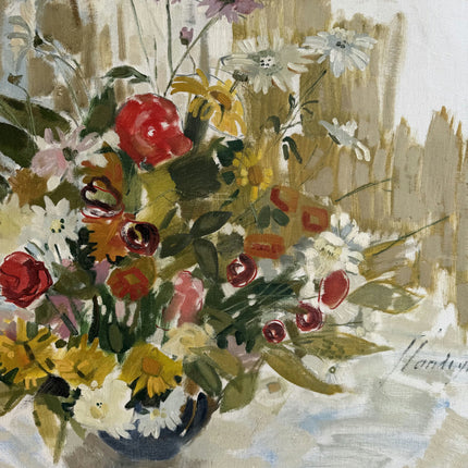 Elegant Floral Still Life Oil Painting "Flower Bouquet" Classic Large Art Holland Art Shop