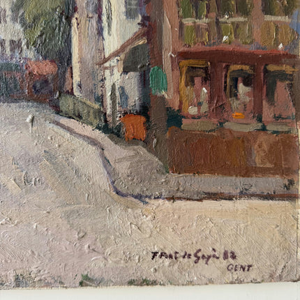 Rustic Cityscape Oil Painting "City Street" Classic Art Holland Art Shop