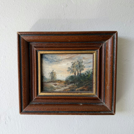 Traditional Landscape Oil Painting "Framed Landscape" Refined Small Artwork Holland Art Shop