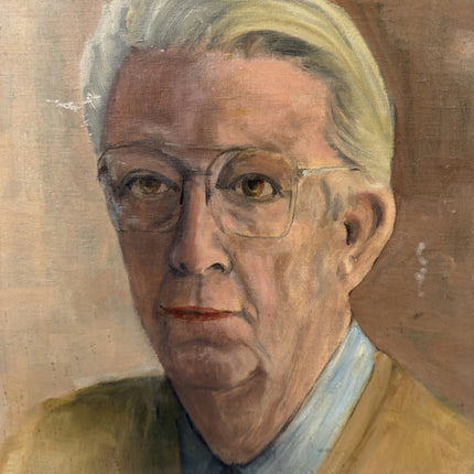 Expressive Portrait Oil Painting "Older Man" Rustic Artwork Holland Art Shop