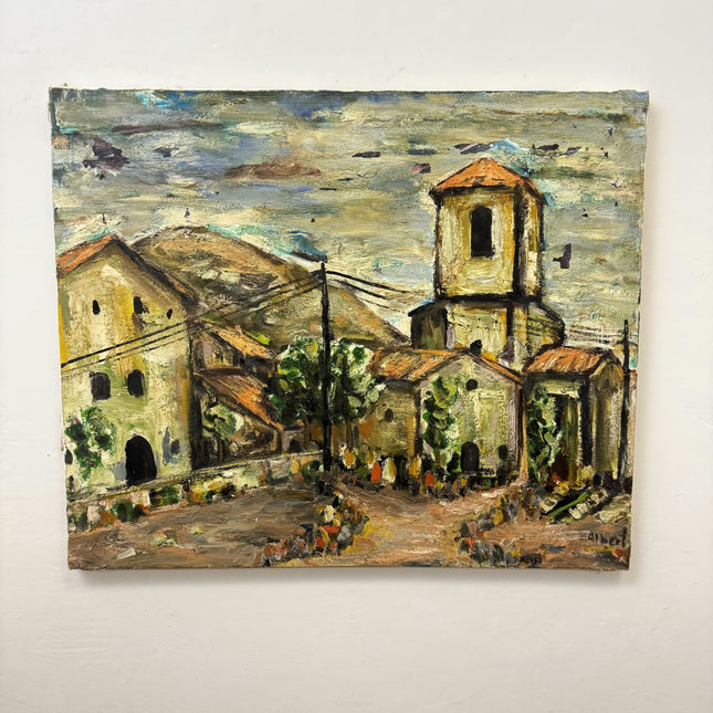 Classic Landscape Oil Painting "Bell Tower" Elegant Artwork Holland Art Shop
