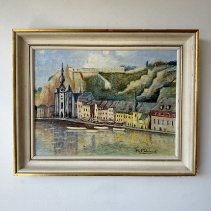 Striking Oil Painting Cityscape "Church Spire" Intriguing Medium Artwork Holland Art Shop