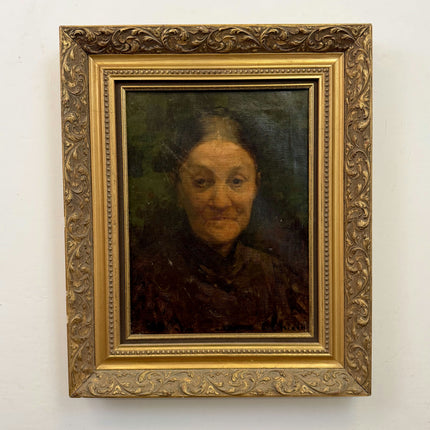 Refined Portrait Oil Painting "Old Woman" Rustic Artwork Holland Art Shop
