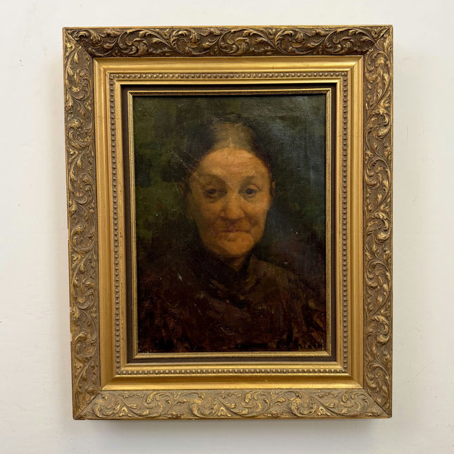 Refined Portrait Oil Painting "Old Woman" Rustic Artwork Holland Art Shop