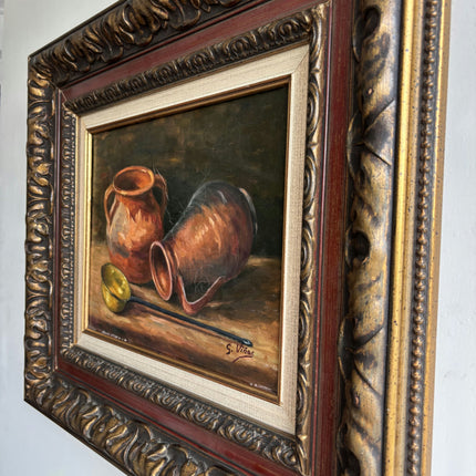 Vintage Still Life Oil Painting "Copper Jug" Authentic Artwork Holland Art Shop