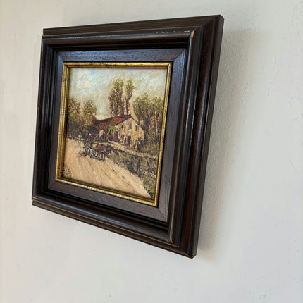 Striking Oil Painting Landscape "Farmhouse Scene" Fine Belqique Art Holland Art Shop