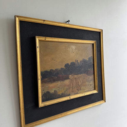 Rustic Landscape Oil Painting "Framed Painting" Original Art Holland Art Shop