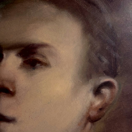 Timeless Portrait Oil Painting "Young Man" Refined Small Art Holland Art Shop