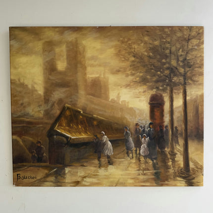 Timeless Cityscape Oil Painting "Group Of Women" Classic Art Holland Art Shop
