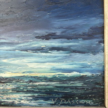 Timeless Seascape Oil Painting "Framed Seascape" Handcrafted Small Art Holland Art Shop