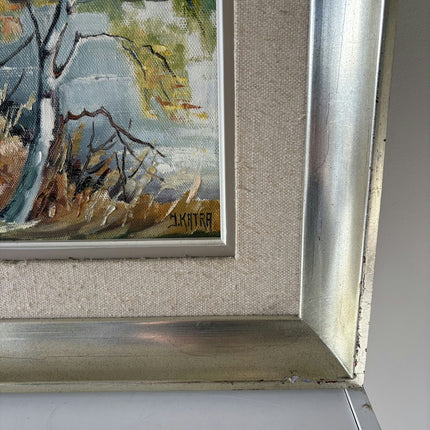 Timeless Landscape Oil Painting "Autumn Trees" Authentic Large Art Holland Art Shop