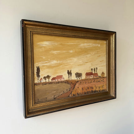 Refined Farm Oil Painting "Framed Painting" Timeless Artwork Holland Art Shop