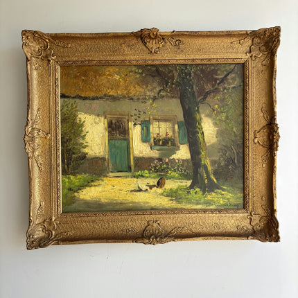 Traditional Landscape Oil Painting "Painted Cottage" Original Artwork Holland Art Shop