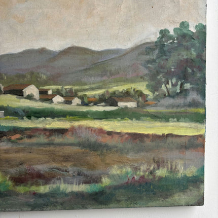 Expressive Landscape Oil Painting "Stone Bridge" Handcrafted Art Holland Art Shop