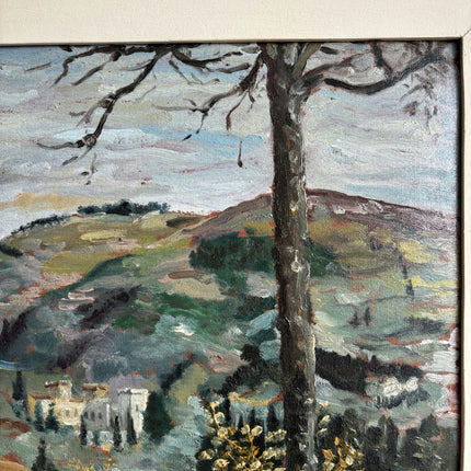 Detailed Landscape Oil Painting "Lonely Tree" Handcrafted Art Holland Art Shop