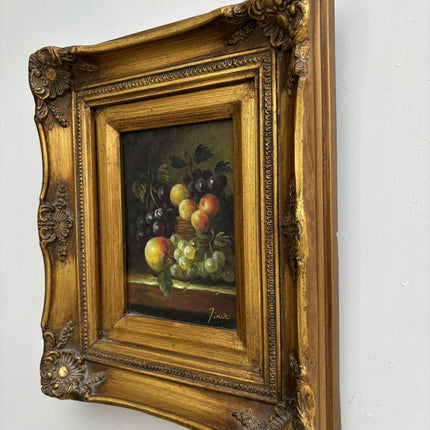 Detailed Still Life Oil Painting "Gilded Frame" Refined Small Art Holland Art Shop