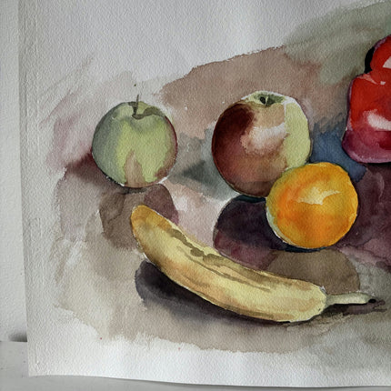 Timeless Still Life Aquarel "Red Pepper" Original Artwork Holland Art Shop