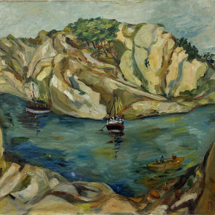 Timeless Seascape Oil Painting "Sailing Boat" Refined Art Holland Art Shop