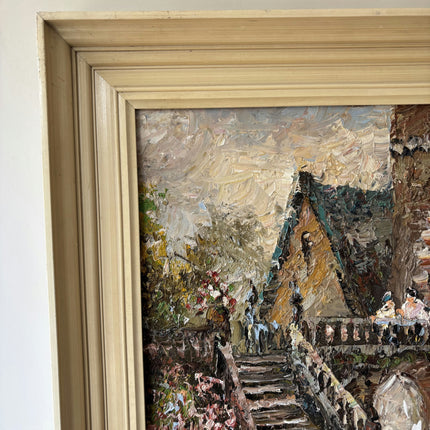 Original Cityscape Oil Painting "Framed Painting" Handcrafted Art Holland Art Shop