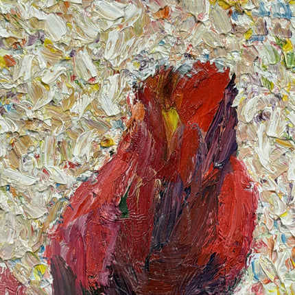 Refined Still Life Oil Painting "Red Tulip" Elegant Art Holland Art Shop