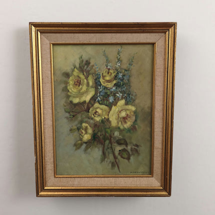 Expressive Floral Still Life Oil Painting "Yellow Roses" Elegant Artwork Holland Art Shop