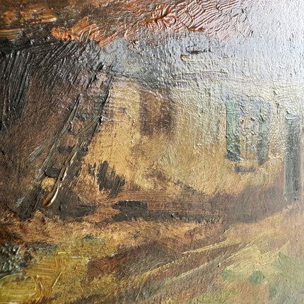 Refined Landscape Oil Painting "Thatched Cottage" Elegant Artwork Holland Art Shop