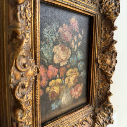 Timeless Still Life Oil Painting "Ornate Frame" Classic Small Artwork Holland Art Shop