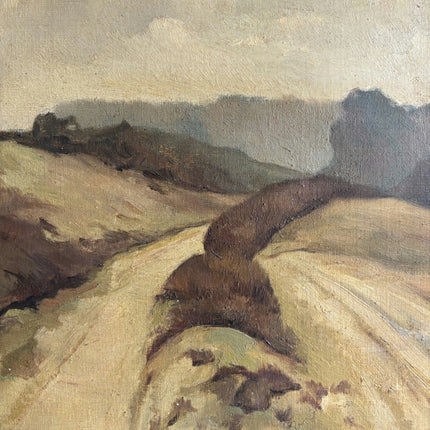 Rustic Landscape Oil Painting "Dusty Road" Authentic Artwork Holland Art Shop
