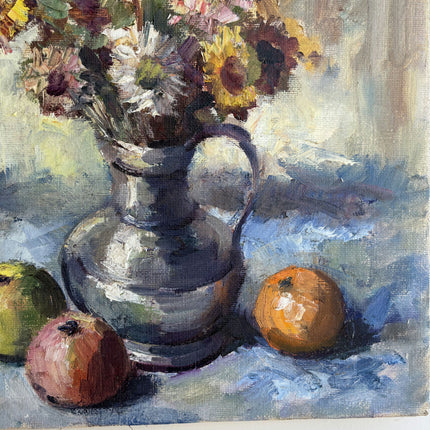 Classic Floral Still Life Oil Painting "Flower Vase" Authentic Small Artwork Holland Art Shop