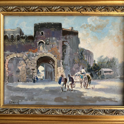 Classic Cityscape Oil Painting "Horse Cart" Timeless Small Art Holland Art Shop