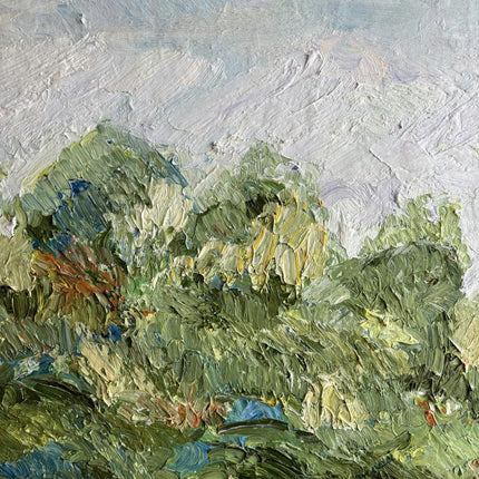 Detailed Landscape Oil Painting "Green Foliage" Expressive Artwork Holland Art Shop