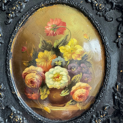 Authentic Floral Still Life Oil Painting "Flower Bouquet" Traditional Small Art Holland Art Shop