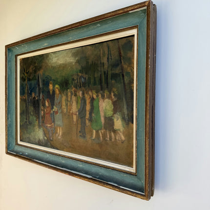 Vintage Figurative Oil Painting "Framed Painting" Detailed Large Art Holland Art Shop