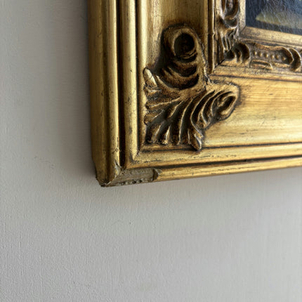 Expressive Flowery Still Life Oil Painting "Gilded Frame" Small Artwork Holland Art Shop