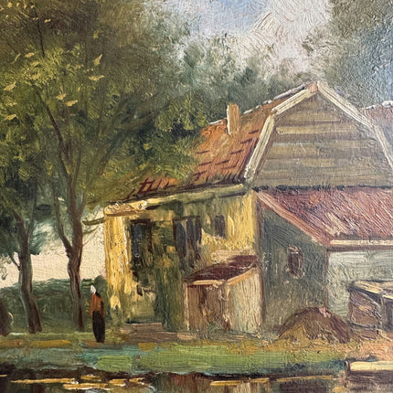 Expressive Landscape Oil Painting "Country House" Refined Art Holland Art Shop