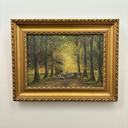 Handcrafted Landscape Oil Painting "Forest Path" Expressive Artwork Holland Art Shop