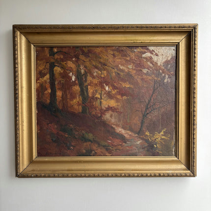 Original Landscape Oil Painting "Autumn Trees" Authentic Artwork Holland Art Shop