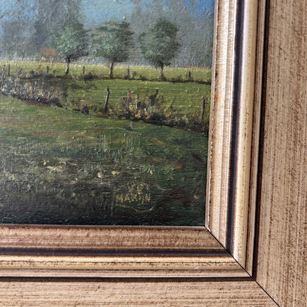 Vintage Farm Oil Painting "Gilded Frame" Authentic Artwork Holland Art Shop