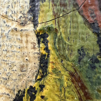 Rustic Landscape Oil Painting "Cracked Bark" Vintage Small Artwork Holland Art Shop
