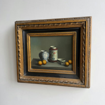 Handcrafted Still Life Oil Painting "Gilded Frame" Vintage Art Holland Art Shop