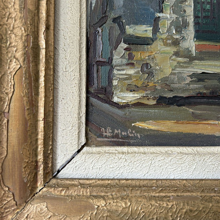Traditional Cityscape Oil Painting "Stone Church" Refined Small Art Holland Art Shop