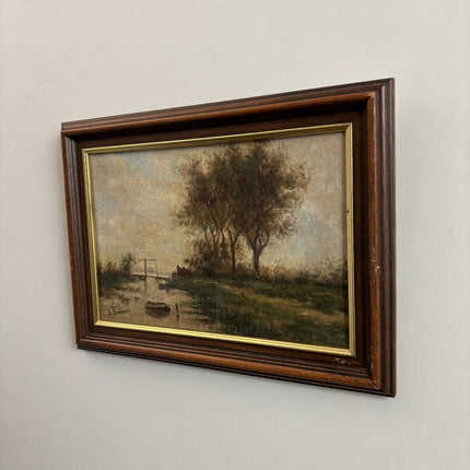 Rustic Seascape Oil Painting "Framed Painting" Expressive Small Artwork Holland Art Shop