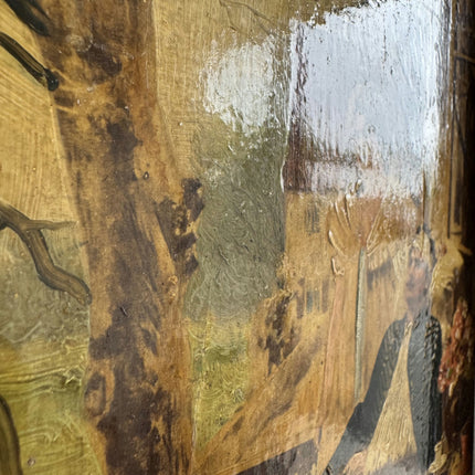 Elegant Figurative Oil Painting "Gilded Frame" Vintage Art Holland Art Shop