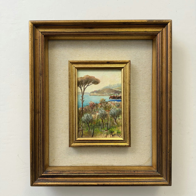 Handcrafted Landscape Oil Painting "Lone Tree" Elegant Small Art Holland Art Shop